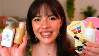 ASMR Wooden Skincare amp Makeup for Sleep layered sounds pampering [upl. by Jael952]