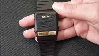 Vintage Seiko A966 series Talking watch review manual [upl. by Iaria]