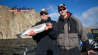 Lake Roosevelt Winter Rainbow Fishing [upl. by Ydac]