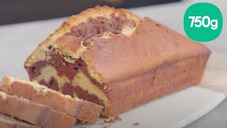 Recette du cake marbré chocolat vapeur  750g [upl. by Arivle]