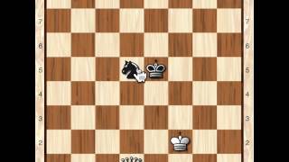 Chess Endgame King and Queen vs King and Knight [upl. by Statis]