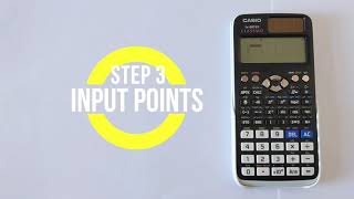 How to Find the Equation of a Line and the Gradient Using a CASIO FX991EX CLASSWIZ [upl. by Kerred]