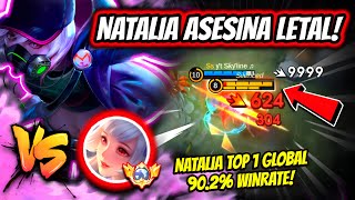 ¡NI SIQUIERA LA MEJOR KAGURA PUEDE DETENERLA NATALIA TOP 1 GLOBAL 902 WINRATE  MOBILE LEGENDS [upl. by Savadove]