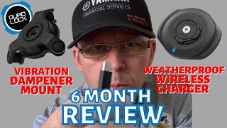 QUAD LOCK DAMPENER 6 MONTH REVIEW amp HONEST OPINION ON WIRELESS CHARGER [upl. by Justen]