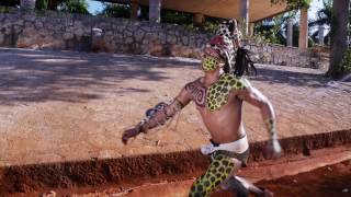 POK TA POK JUEGO DE PELOTA MAYA  Xcaret México Cancún Eco Park [upl. by Enelav]