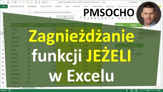 excel635  Zagnieżdżanie funkcji JEŻELI  kolejność warunków [upl. by Nadeau]