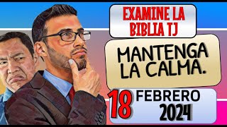 🔵 MANTENGA LA CALMA ✅ EXAMINE LA BIBLIA TJ [upl. by Ribaudo250]