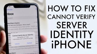 How To FIX quotCannot Verify Server Identityquot On iPhone 2021 [upl. by Anned]