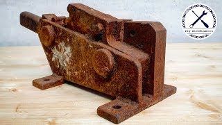 Rusty Jammed Rebar Cutter  Restoration [upl. by Goldman]