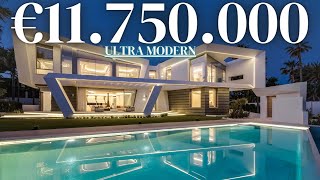 INSIDE INSANELY ULTRA MODERN MANSION  Los Monteros Playa Marbella [upl. by Silma]