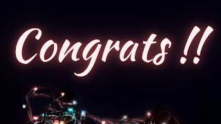 Congratulations on your success Congratulations status Wishes for success in life Wishes amp quotes [upl. by Eerehc]