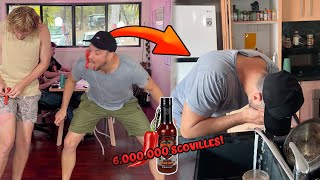 6 Million Scoville Hot Dog Challenge [upl. by Tonnie]