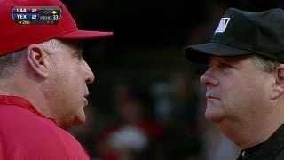 LAATEX Scioscia gets ejected after arguing play [upl. by Yl]