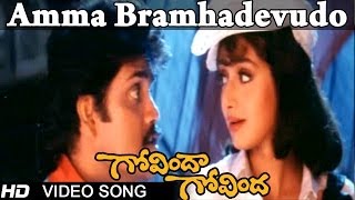 Govinda Govinda Movie  Amma Bramhadevudo Video Song  Nagarjuna Sridevi [upl. by Sarazen]