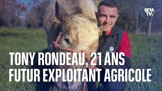 Salon de lAgriculture 2023 à 21 ans Tony Rondeau sapprête à reprendre une exploitation laitière [upl. by Matthiew943]