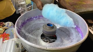 Kolkata street food cotton candy sugar cotton Candy 🍭 children’s favourite [upl. by Seaver356]