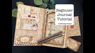 Beginner Envelope Junk Journal  No Sewing  Easy DIY Part 1 of 3 lizthepaperproject journalideas [upl. by Joscelin]