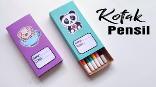 Tempat Pensil Dari Kertas  Cara Membuat kotak Pensil [upl. by Zined587]