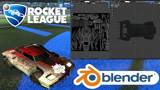 HOW TO Blender set up for Rocket League cars  Custom Decals [upl. by Notyalk]