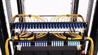 1U Rack Mount Fiber Optic Patch Panel Cabling Solution  FS [upl. by Onig]