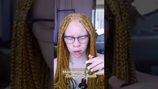 MAINTAINING KNOTLESS BOX BRAIDS shorts knotlessbraids boxbraids [upl. by Erick]