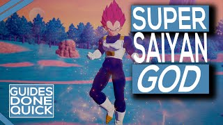 How To Unlock Super Saiyan God Form In Dragon Ball Z Kakarot [upl. by Battiste]