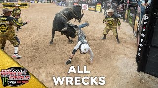 ALL WRECKS FROM PBR WORLD FINALS  2019 [upl. by Aenehs807]