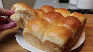 Butter Soft Dinner Rolls  Makes 9Bread Machine Method [upl. by Luapnhoj]