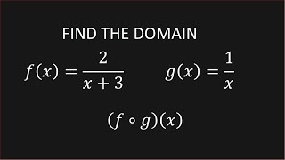 DOMAIN Of Composite Functions [upl. by Hardden]