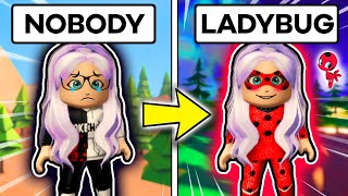 NOBODY TO MIRACULOUS LADYBUG Roblox Miraculous MOVIE 🏠 [upl. by Ahsaetan254]