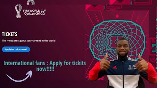 How To Apply For FIFA World Cup Qatar 2022™ Tickets  International Fans [upl. by Fawcett422]