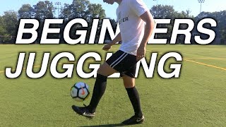 Juggling a Soccer Ball for Beginners  Tutorial [upl. by Marcus]