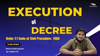 Execution of Decree CPC  Order 21  Procedure of execution  Mode of execution [upl. by Lareneg]