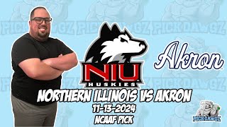 Northern Illinois vs Akron 111324 College Football Picks amp Predictions  Week 12 NCAAF [upl. by Ahtan]