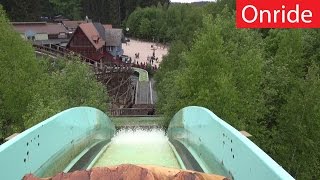 Freizeitpark Plohn  Wildwasserbahn  Onride POV  Camcorder Footage [upl. by Thurston]