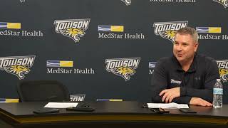 Full Press Conference Following Towson Mens Basketballs Victory Over JMU [upl. by Kirrad]