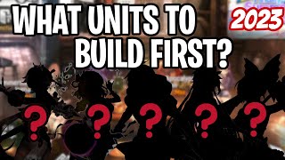 WHAT UNITS SHOULD YOU BUILD 2023 UPDATED  Epic Seven [upl. by Ymiaj]