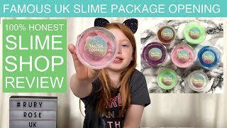 Talisa Tossell Slime Package Opening  100 Honest Famous UK Slime Review  Ruby Rose UK [upl. by Pohsib]