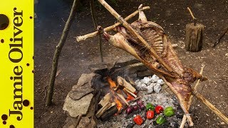 Spit Roast Lamb  Hunter Gather Cook [upl. by Arnaldo]