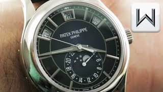 Patek Philippe Annual Calendar Moonphase 5205G013 Luxury Watch Review [upl. by Trin]