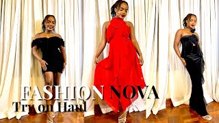 FASHION NOVA Try On Haul  Dresses [upl. by Ashby]