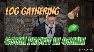 BDO LİFE  Log Gathering Guide  Alchemy Receipt  600M Profit [upl. by Buote]