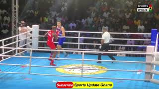 Bukom Banku’s son Abu Kamoko loses fight to Algeria in boxing final at African Games 2023 [upl. by Acireed77]