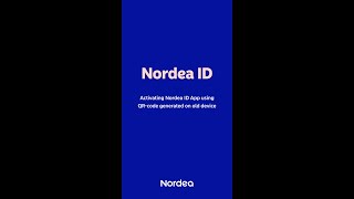 How to set up the Nordea ID app using a QR code  Nordea Pankki [upl. by Yhtac]