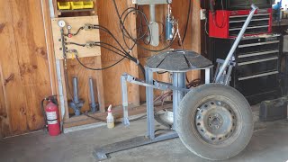 Homemade Tire Changer Machine [upl. by Aremaj]