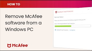 How to remove McAfee software from a Windows PC [upl. by Eintruoc170]