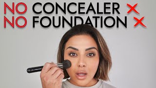 HOW TO DO EVERYDAY MAKEUP NO FOUNDATION OR CONCEALER  NINA UBHI [upl. by Florine149]