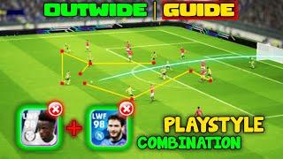 Outwide playstyle Complete Guide  Efootball 2024 mobile [upl. by Harlie]