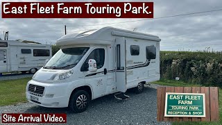 Arriving At East Fleet Farm Touring Park Chickerell Weymoutheastfleetfarm weymouth dorset [upl. by Lessirg]