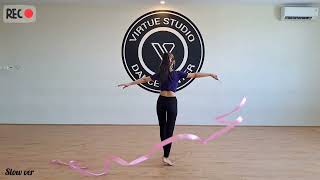 Ribbon Dance Basic Moves ribbondance dancevideo dancer orientaldance [upl. by Nevak261]